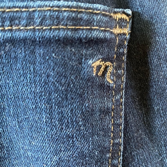 Madewell Curvy High Rise Skinny Dark Wash Jeans Size 29T  K4313 - Picture 7 of 8